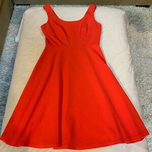 DM Collection Red 8 A line dress Cottagecore Coastal Normcore Scandi Classic